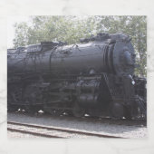 Etiket van de trein van de stoommotor (Enkel label)