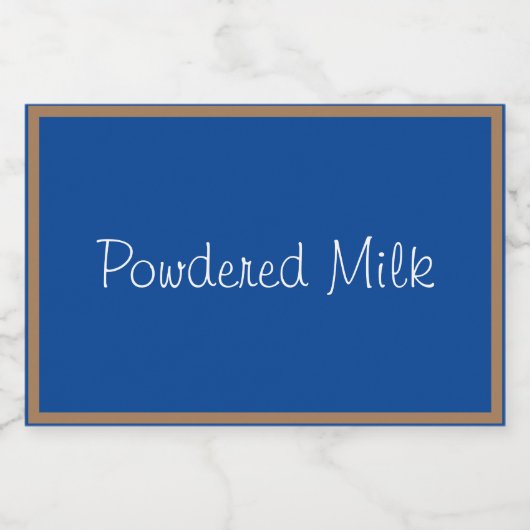 Etiket van de voedselcontainer poedermelk (Enkel label)