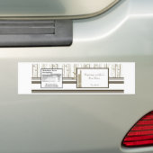 Etiket van de waterfles Bamboe Bliss Bumpersticker (Op auto)
