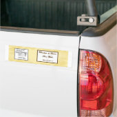Etiket van de waterfles Cowboy Rodeo Steer Skull T Bumpersticker (Op Truck)