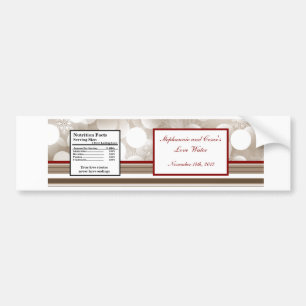 Etiket van de waterfles Winter Blur Bumpersticker