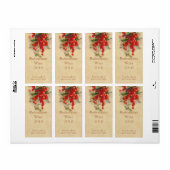 Etiket van fles rode aalbessen (Full Sheet)