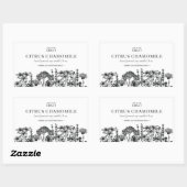  etiket van flessenkaarsen of bakzegels (Vel)