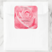 Etiket van Floral Roze en rode palmbladeren (Tas)