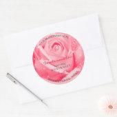 Etiket van Floral Roze en rode palmbladeren (Envelop)
