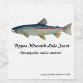 etiket van forelwijn (Enkel label)