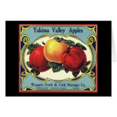  etiket van fruitkratten Art Yakima Valley Apples (Voorkant Horizontaal)