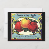 etiket van fruitkratten Art Yakima Valley Apples (Voorkant)