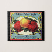  etiket van fruitkratten Art Yakima Valley Apples Legpuzzel (Horizontaal)