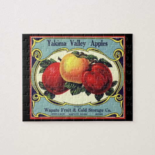  etiket van fruitkratten Art Yakima Valley Apples Legpuzzel (Horizontaal)