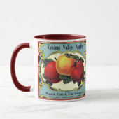 etiket van fruitkratten Art Yakima Valley Apples Mok (Links)