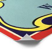 etiket van fruitkratten Art Yakima Valley Apples Poster (Hoek)