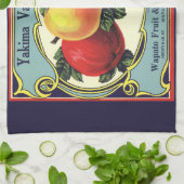  etiket van fruitkratten Art Yakima Valley Apples Theedoek (Gevouwen)