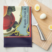  etiket van fruitkratten Art Yakima Valley Apples Theedoek (Quarter Fold)