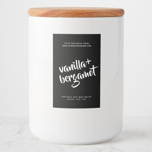 Etiket van gematigde zwarte sojafsmelten (Voorkant)