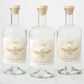 etiket van gesimuleerde flessen van glitter-bijenv (Flessen)