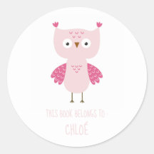 ETIKET VAN HET BOEK: KUSTPINK BABY OWL
