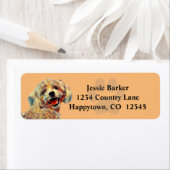 Etiket van het gekleurd Maltees retouradres (Insitu)