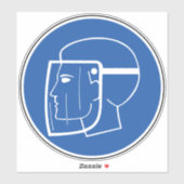 ETIKET VAN HET GEVARENSYMBOOL VAN HET DRAAG GELAAT STICKER (Vel)