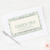 Etiket van het groene Tea Shea-boterpakket (Envelop)