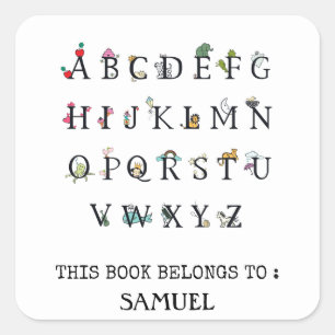 ETIKET VAN HET KINDERBOEK : ALPHABET CHART