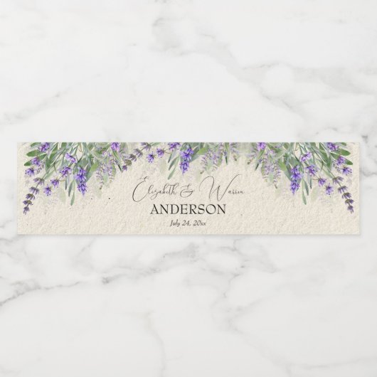  etiket van het landschap van de Lavender (Enkel label)