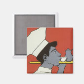 etiket van het product, Russisch warme chocolade Magneet (Voorkant / Achterkant)