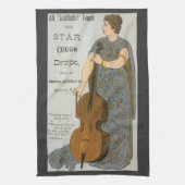  etiket van het product, sterren hoest druppels me theedoek (Verticaal)