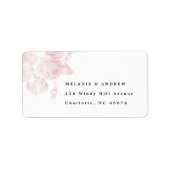 etiket van het retourneren van de florale tablet (Voorkant)