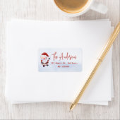 Etiket van het Terugkeeradres van de Kerstman (Insitu)