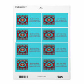 Etiket van het Zuidwestelijke etnische geometrisch (Full Sheet)