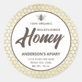 etiket van honingbijen (Voorkant)