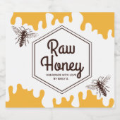 Etiket van honingproductenpot (Enkel label)