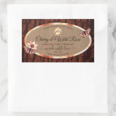 Etiket van houtarek Etiket op houtarek Butterts Lo (Tas)