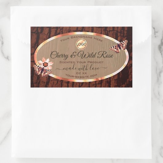 Etiket van houtarek Etiket op houtarek Butterts Lo (Tas)