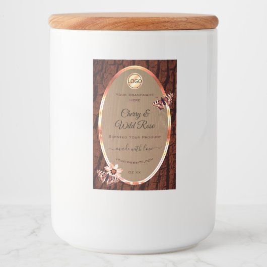 Etiket van houtarek Etiket op houtarek Butterts Lo (Voorkant)