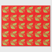ETIKET VAN LEAF EN BERRIE CADEAUPAPIER (Vlak)