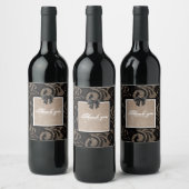 Etiket van linnen en kant (Flessen)