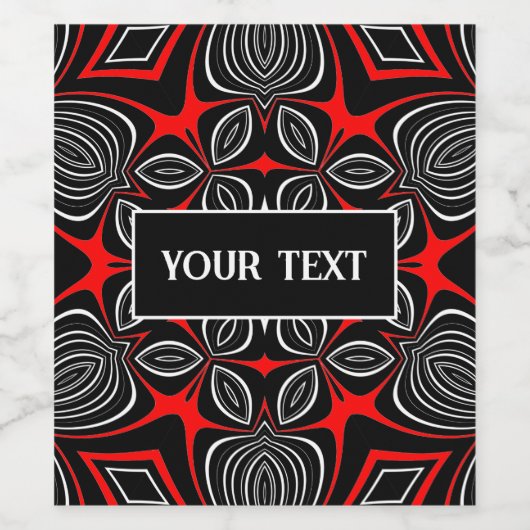 etiket van maori bww - patroon (Enkel label)