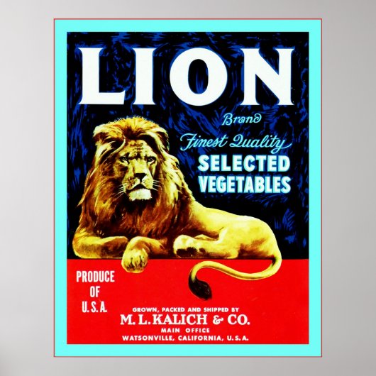  etiket van plantgoed poster (Voorkant)