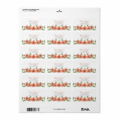Etiket van richting - Floral03 (Full Sheet)