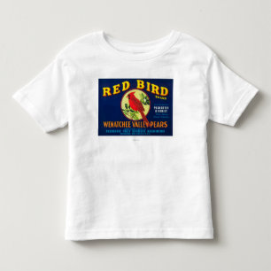 Etiket van rode vogelpestPashastin, WA Kinder Shirts