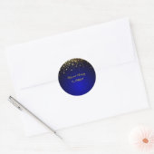 Etiket van Royal Blue en Gold bruiloft accessoires (Envelop)
