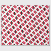 Etiket van Trinidad en Tobago voor verpakkingspapi Cadeaupapier (Vlak)