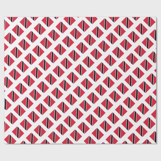 Etiket van Trinidad en Tobago voor verpakkingspapi Cadeaupapier (Vlak)