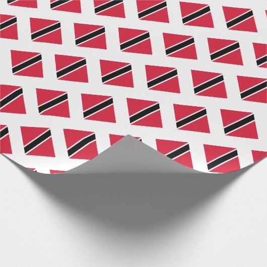 Etiket van Trinidad en Tobago voor verpakkingspapi Cadeaupapier (Hoek)