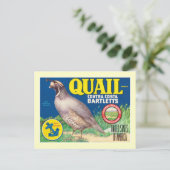 etiket van voedselproducten briefkaart (Staand voorkant)