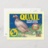 etiket van voedselproducten briefkaart (Voorkant / Achterkant)