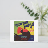  etiket van voedselproducten briefkaart (Staand voorkant)