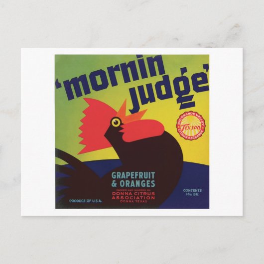  etiket van voedselproducten briefkaart (Voorkant)